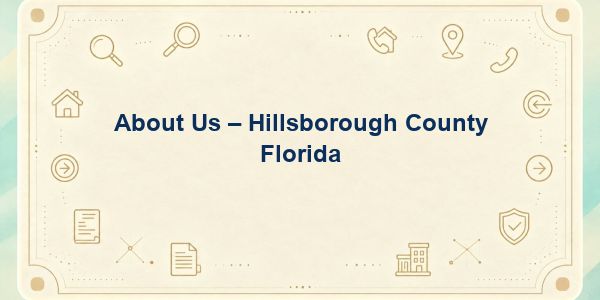 About Us – Hillsborough County Florida