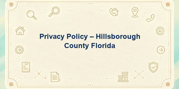 Privacy Policy - Hillsborough County Florida